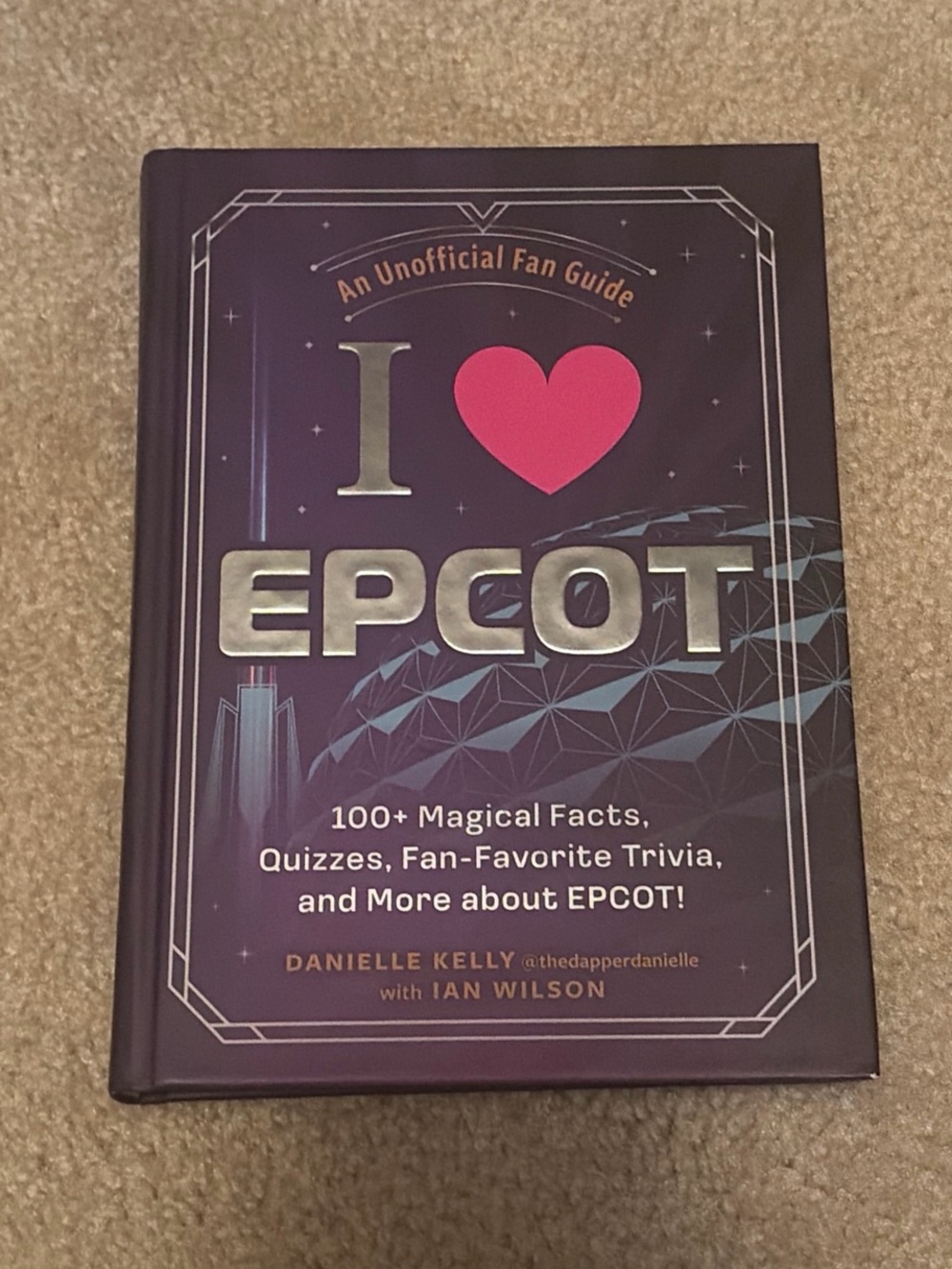 I Heart Epcot Hardcover Fan Guide - Purple